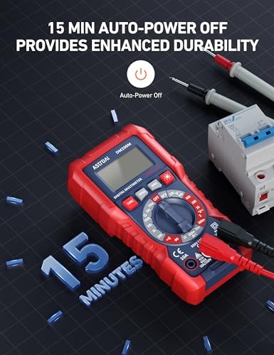 Digital Multimeter Voltage Tester, TRMS 2000 Counts Volt Meter; Fast and