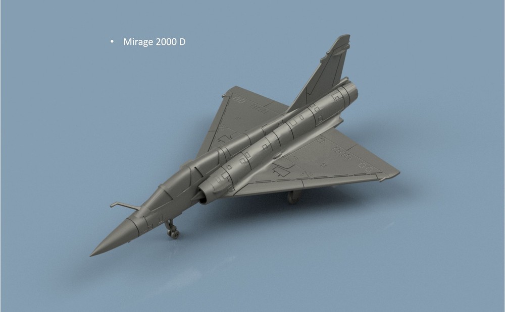 L'Arsenal Models 1/700 DASSAULT MIRAGE 2000 D (5) 3D Printed Set