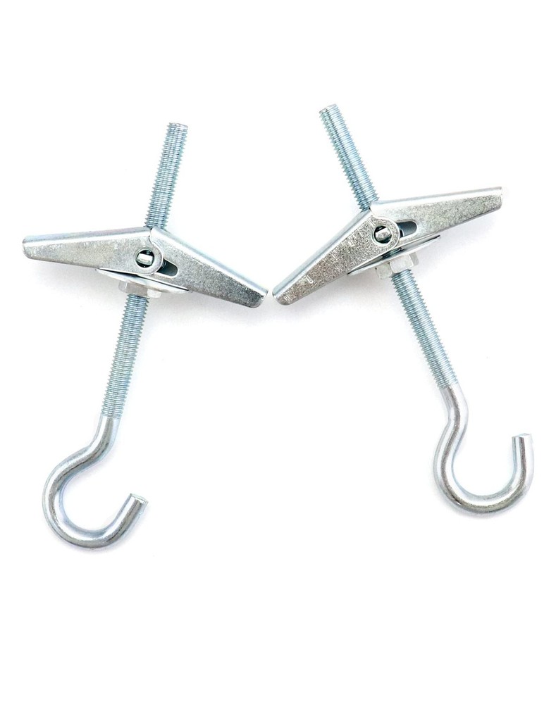 QWORK Ceiling Hooks, 12 Packs 3-9/16" Spring Toggle Wing Bolts Wall Fixing...