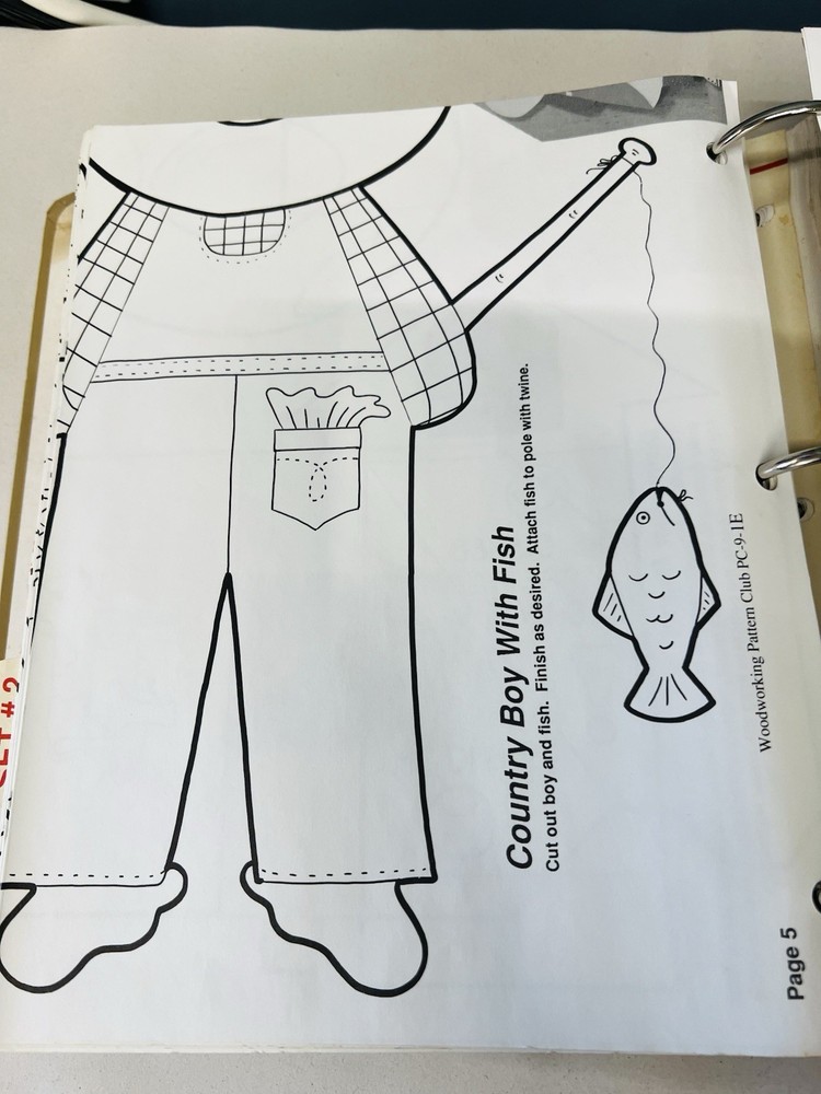 Woodworking Pattern Club And Scroll Saw Pattern 3-Ring Binder 97 Patterns