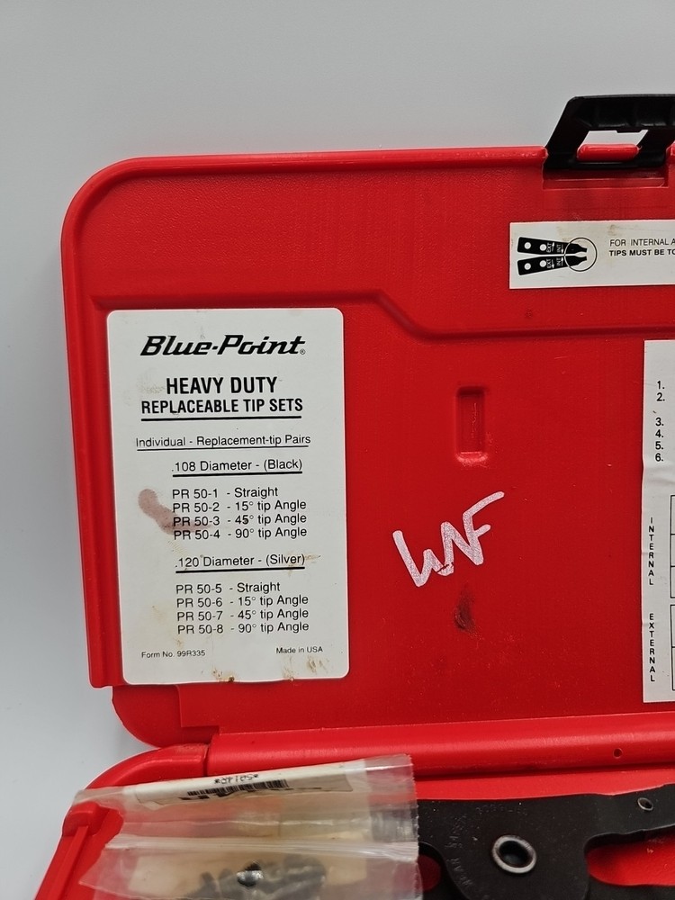 Blue-Point PR-50A Heavy Duty Replaceable Tip Plier Set