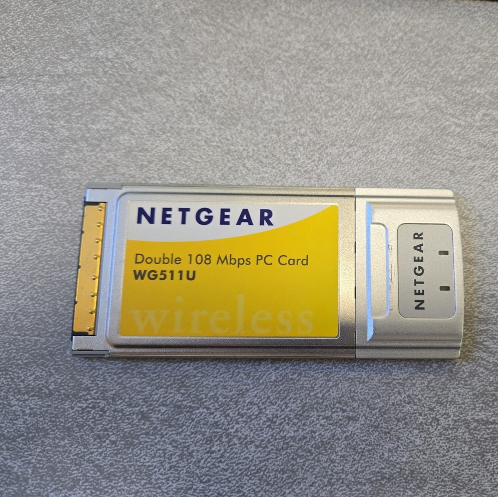 Netgear Double 108Mbps Wireless PC Card WG511U untested