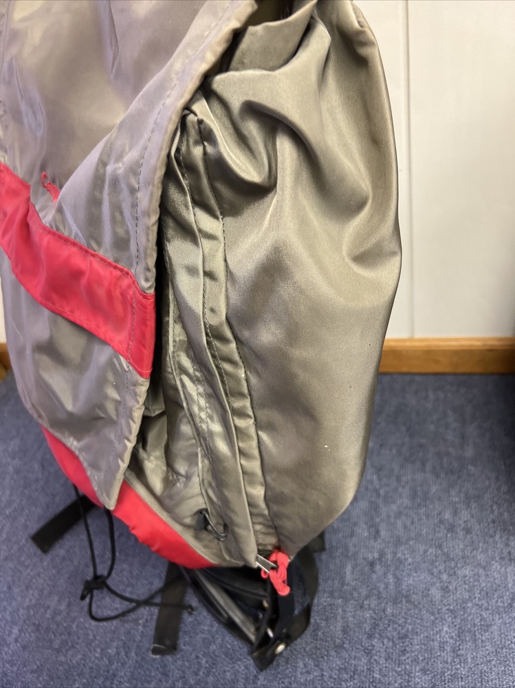 Camp Trails External Frame Hiking Backpack Size L Red and Tan