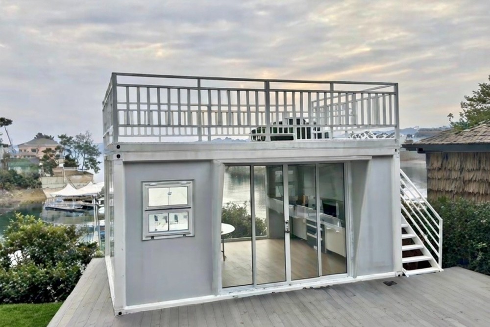 Rooftop + washroom 20FT Container Pod, Adjustable Mobile accessory building-New