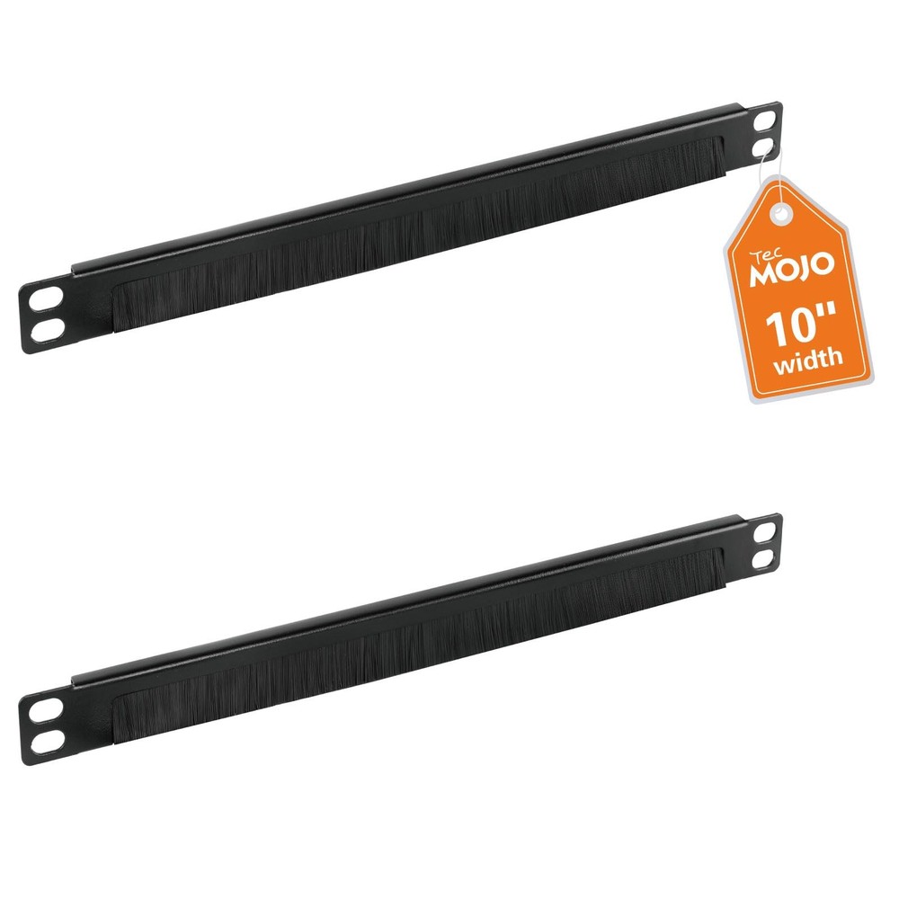 2 Pack 0.5U Cable Management Brush Panel for 10 Server Rack, Rack Mount Cable...