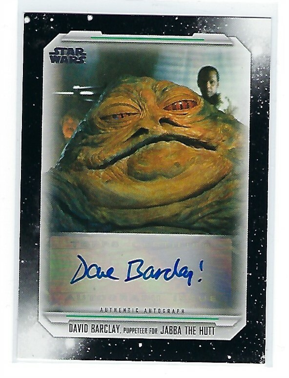 David Barclay - Star Wars signed Trading Card