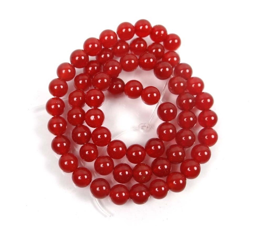6mm AA Carnelian Agate Round Beads 15"