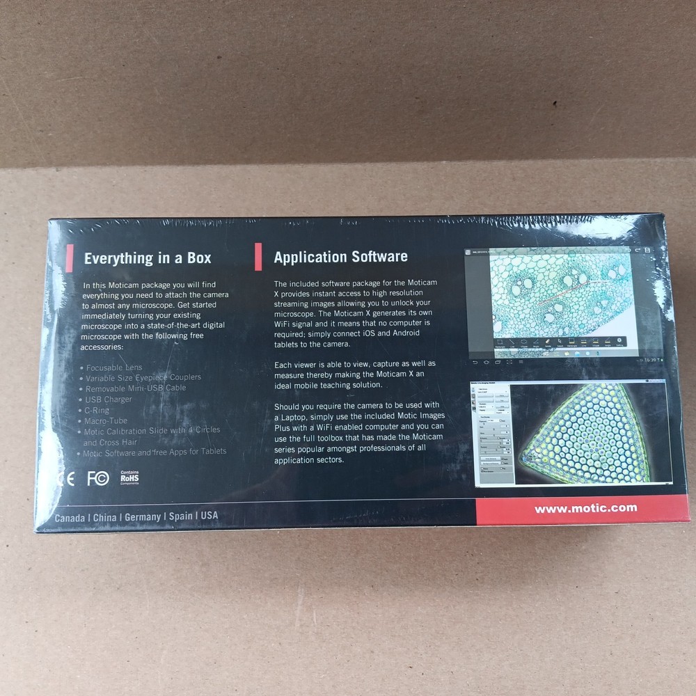 Moticam X Digital Microscope Camera BRAND NEW SEALED