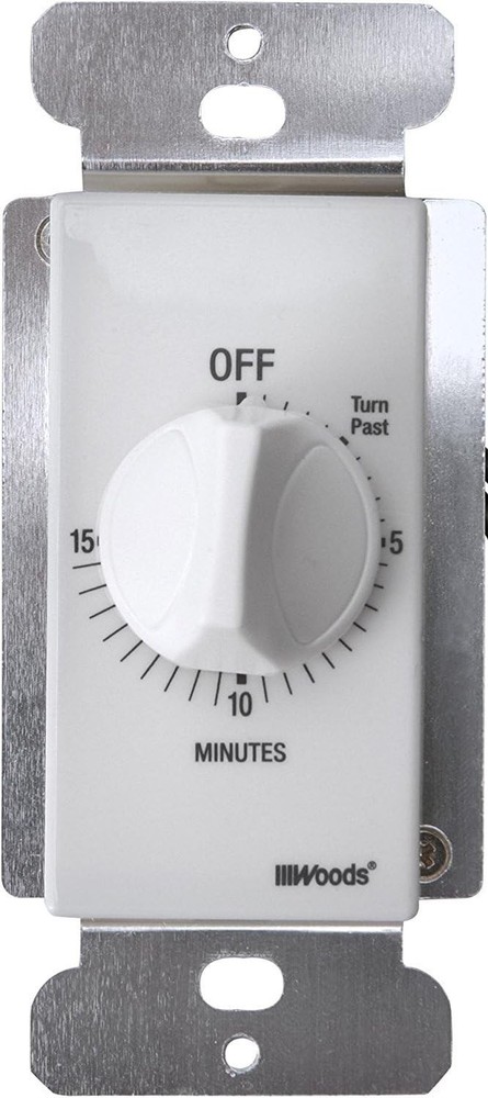 15 Minute In-Wall Spring Wound Countdown Timer Mechanical Switch