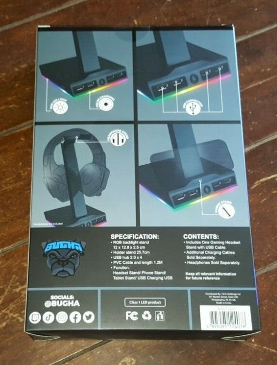 LED Gaming Headset Stand *Universal* (2020, Bugha)