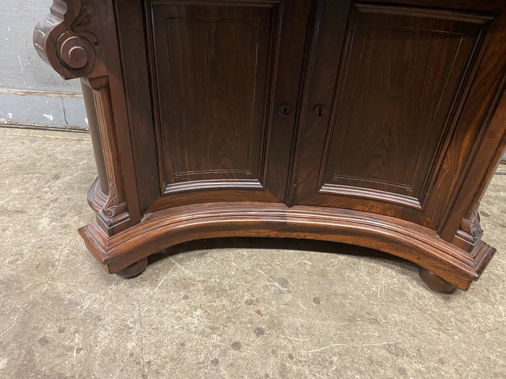 ROSEWOOD DROP FRONT MECHANICAL DESK, ATTR. HERTER