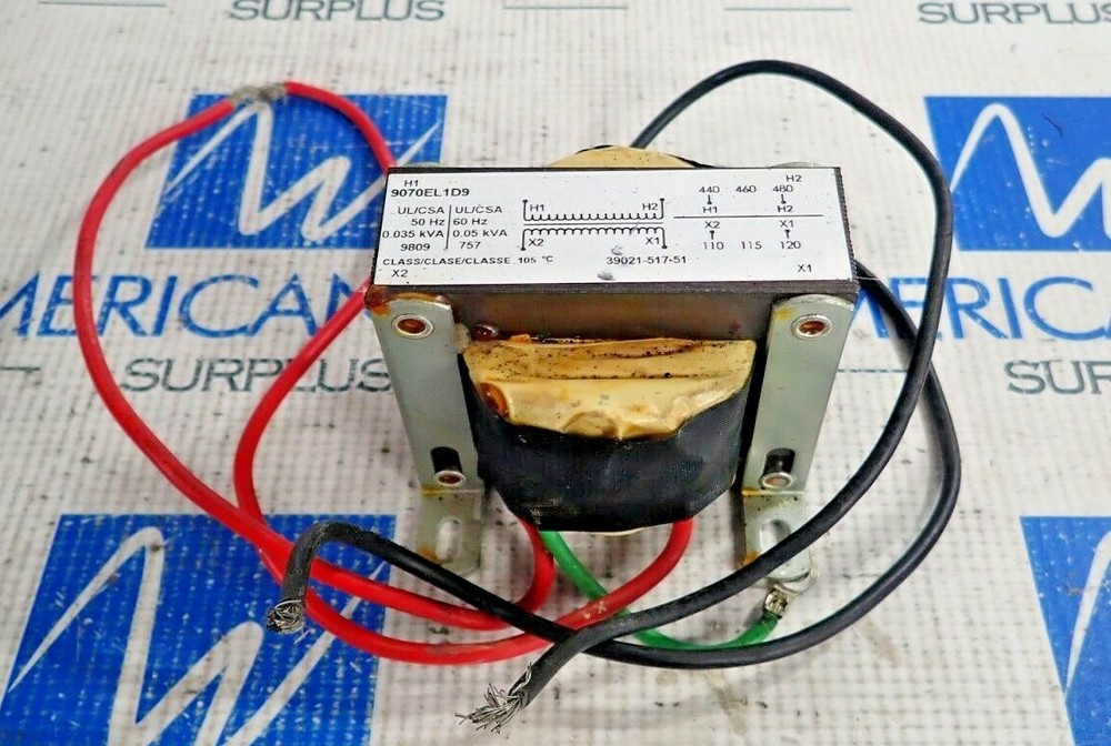 SQUARE D 9070EL1D9 CONTROL TRANSFORMER