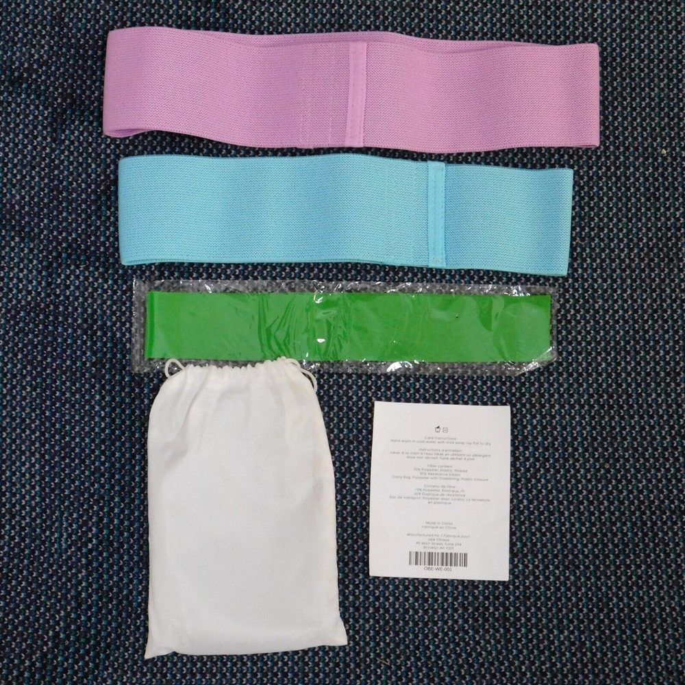 Obe Resistance Hip Bands Workout Bands & Bag Light & Medium & PecStar