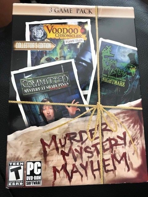 Murder Mystery Mayhem PC DVD-ROM 3 Game Pack New!!!