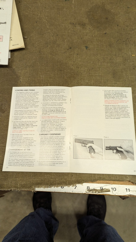 Instruction Manual, Glock Instruction Manual