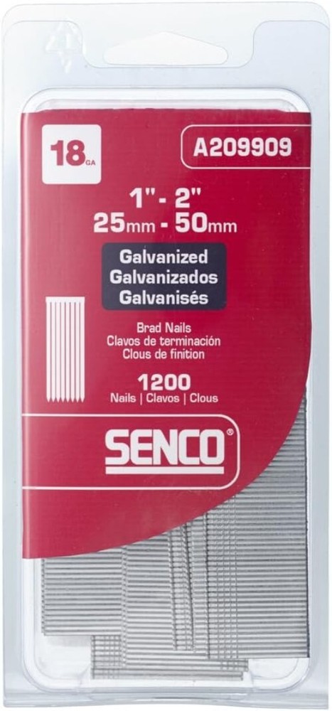 Craftsman-Approved 1200 Electro Galvanized Brad Nails - Ideal for DIY Projects