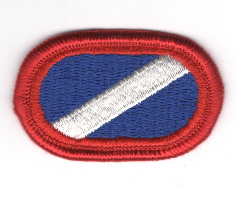 Army Airborne Oval Patch:  82nd Support Battalion - merrowed edge