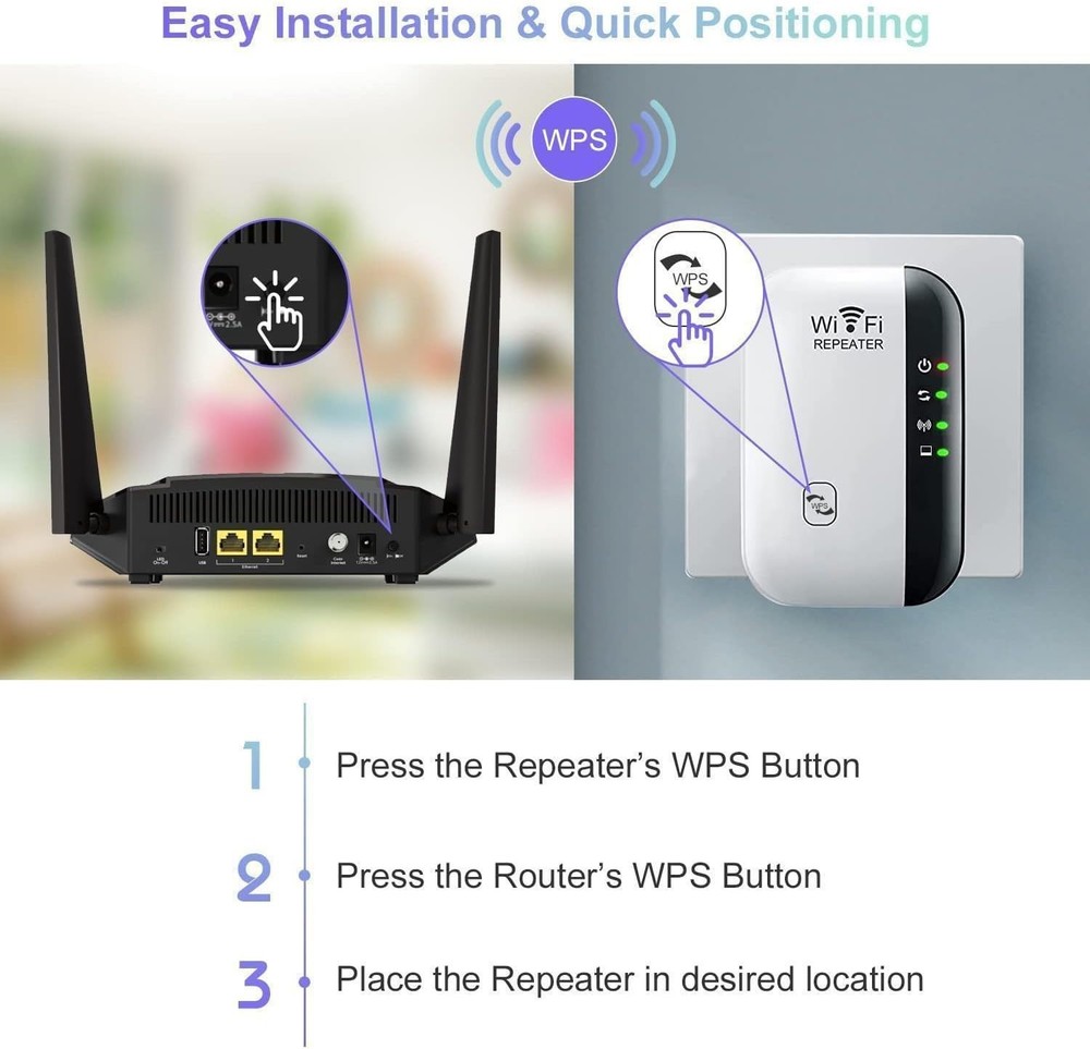 WiFi Extender Signal Booster for Home Large Coverage