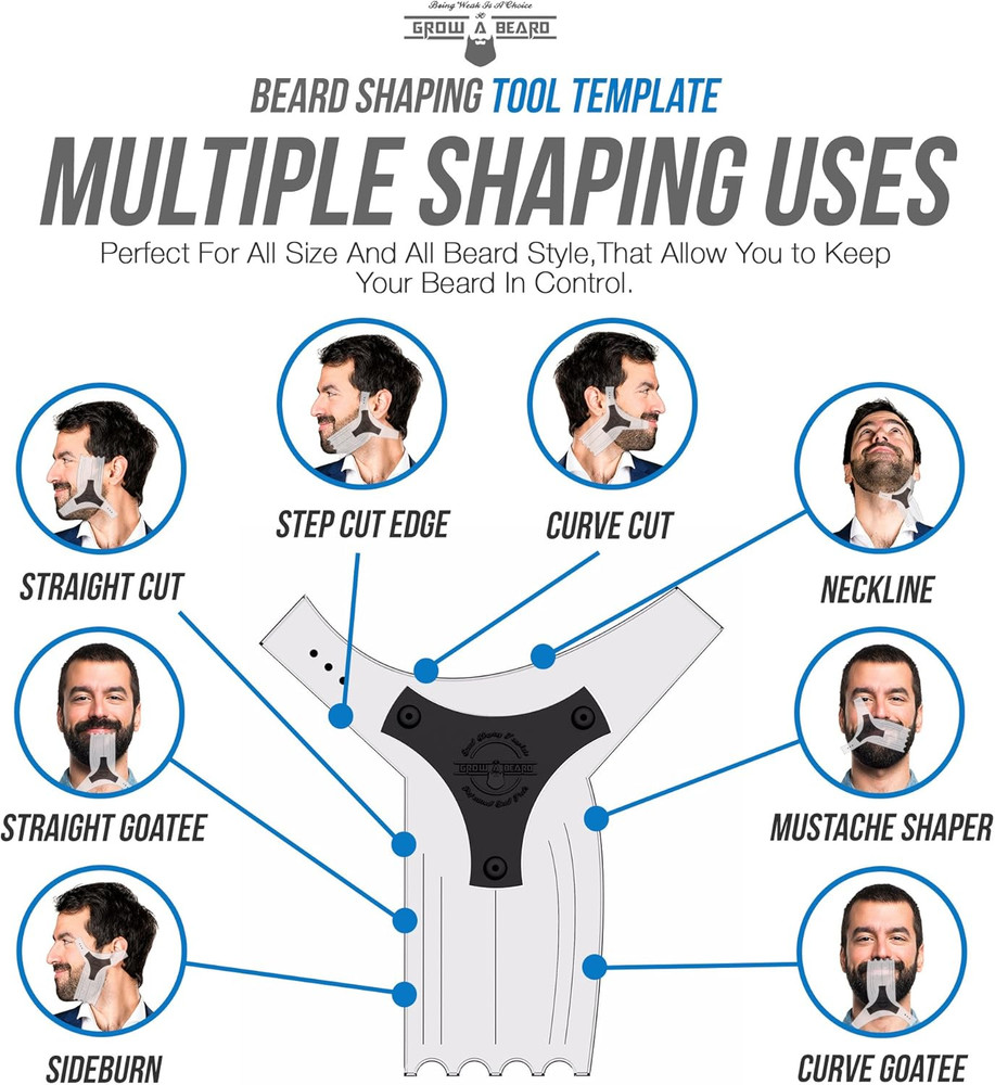 Beard Shaper & Barber Pencil, Beard Lineup Tool, Great Beard Guide Shaping Tool