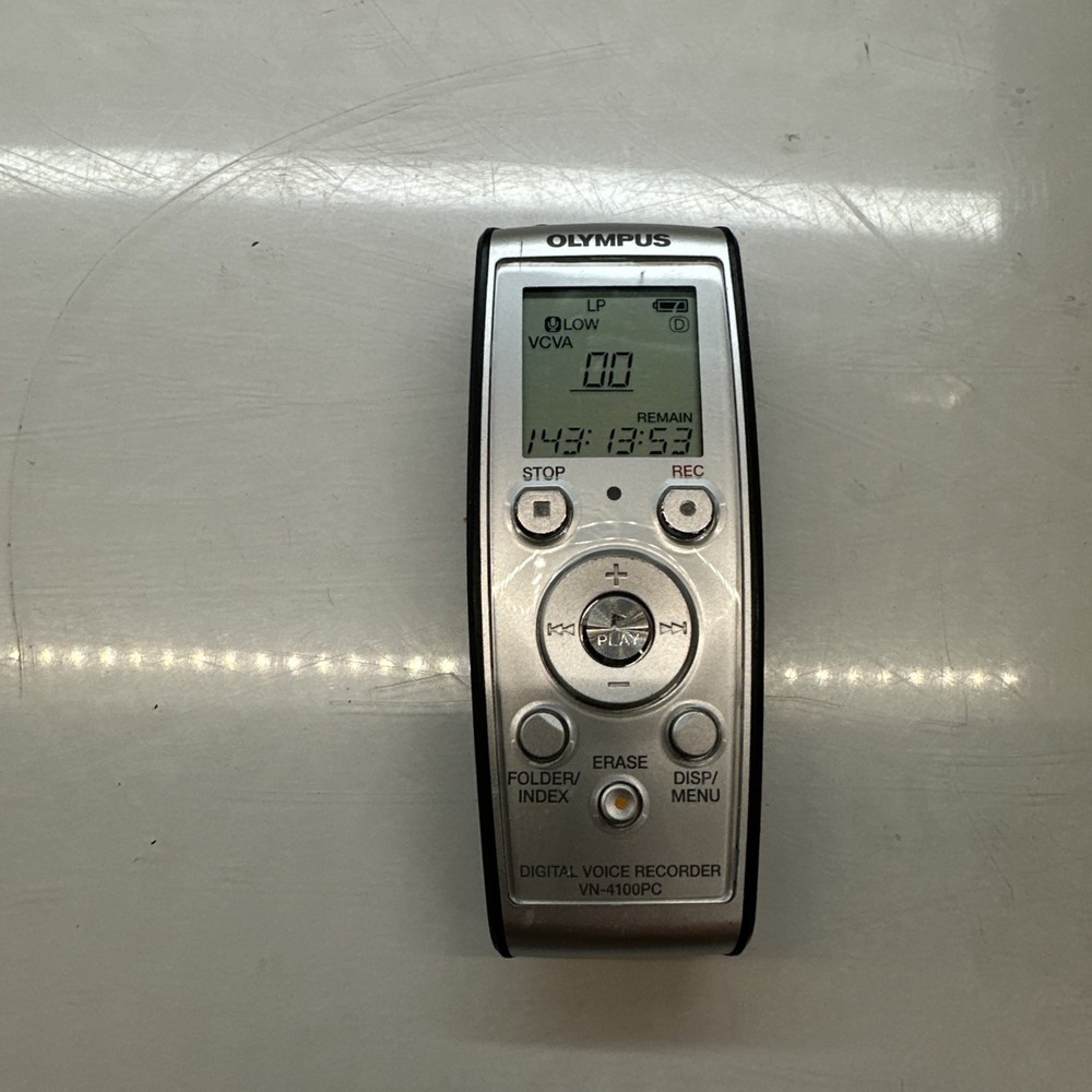 Olympus VN-4100PC Digital Voice Recorder. Missing Back ( Working Condition)