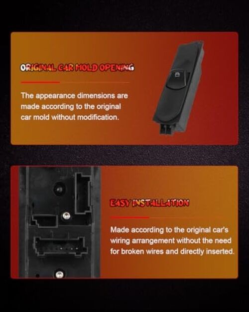 Power Window Switch A9065450913 Driver or Passenger Side Window Control