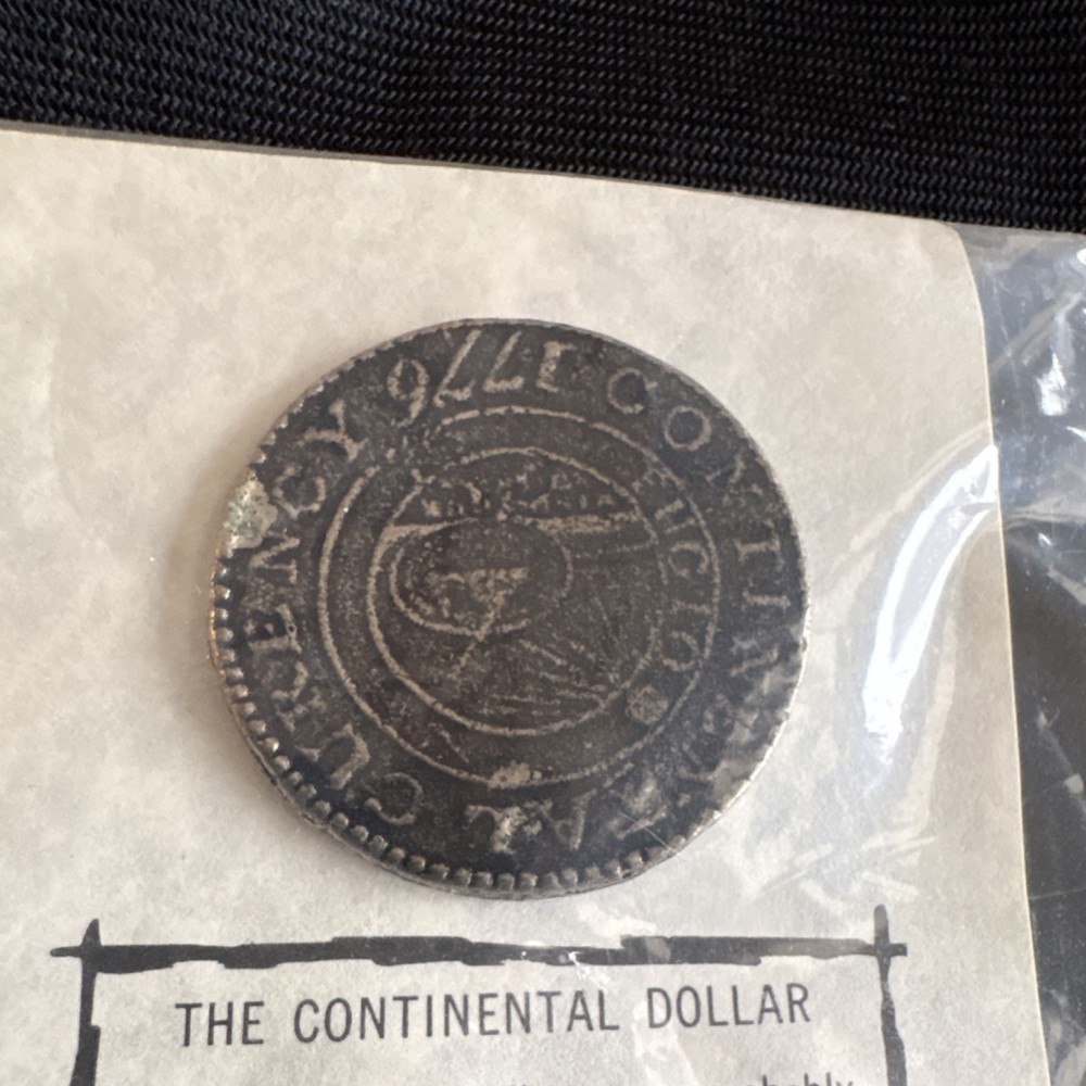 Continental Dollar Fantasy Issue Coin with Historical Description