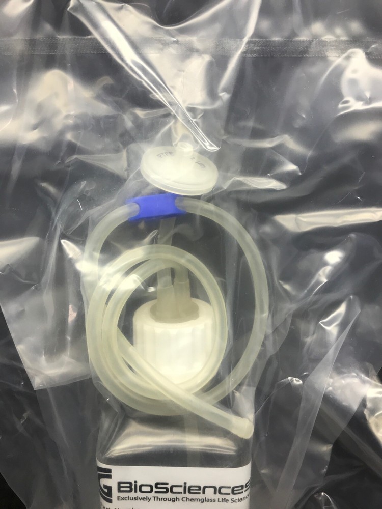 (5) BIO-SCIENCES 500mL PETG Sampling Bottle Assembly Sterile Luer CLS11680500
