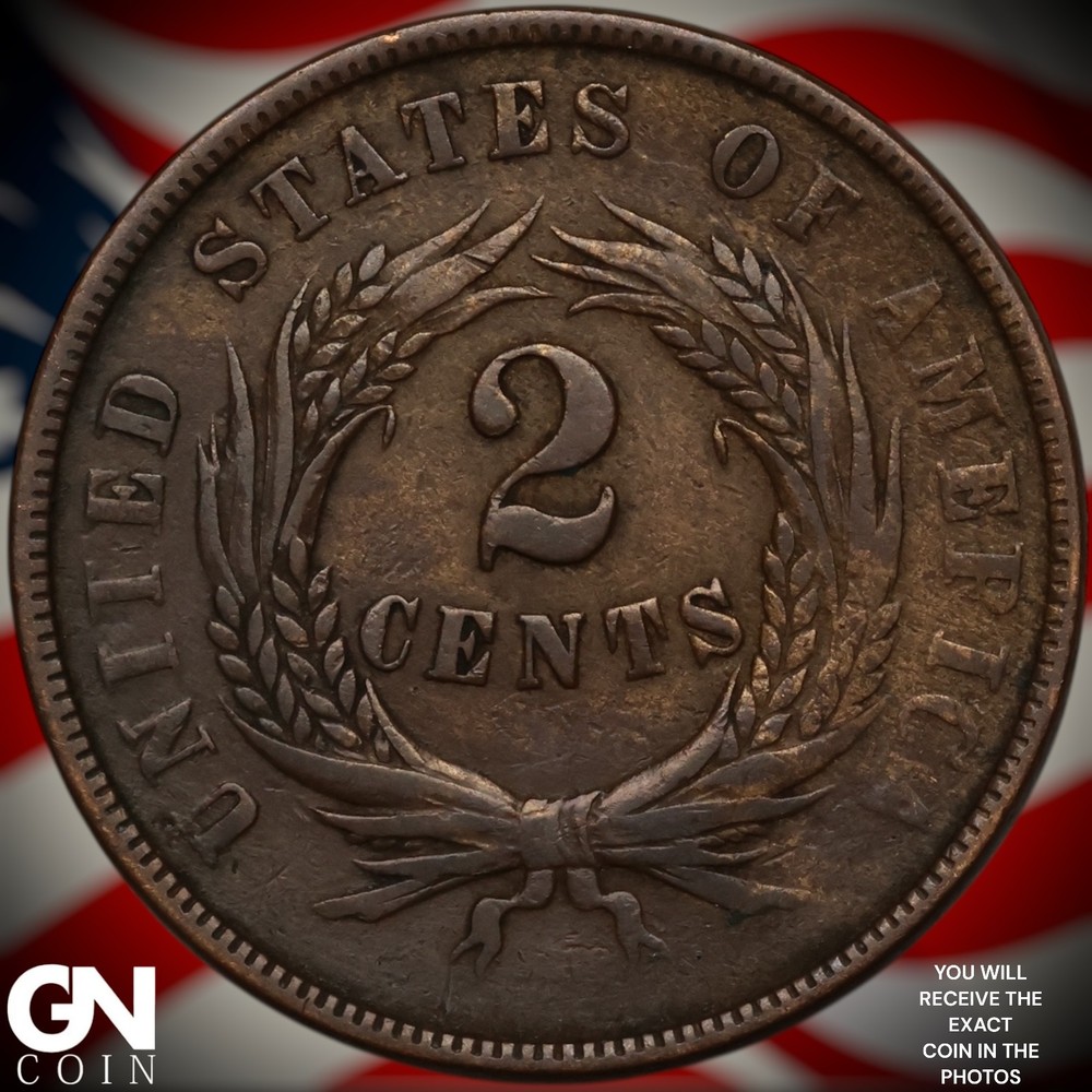 1864 2 Cent Piece A2298