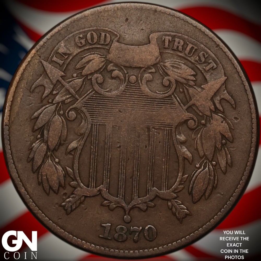 1870 2 Cent Piece A2297