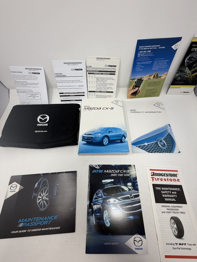 2012 Mazda CX-9 Owners Manual OEM Complete Set