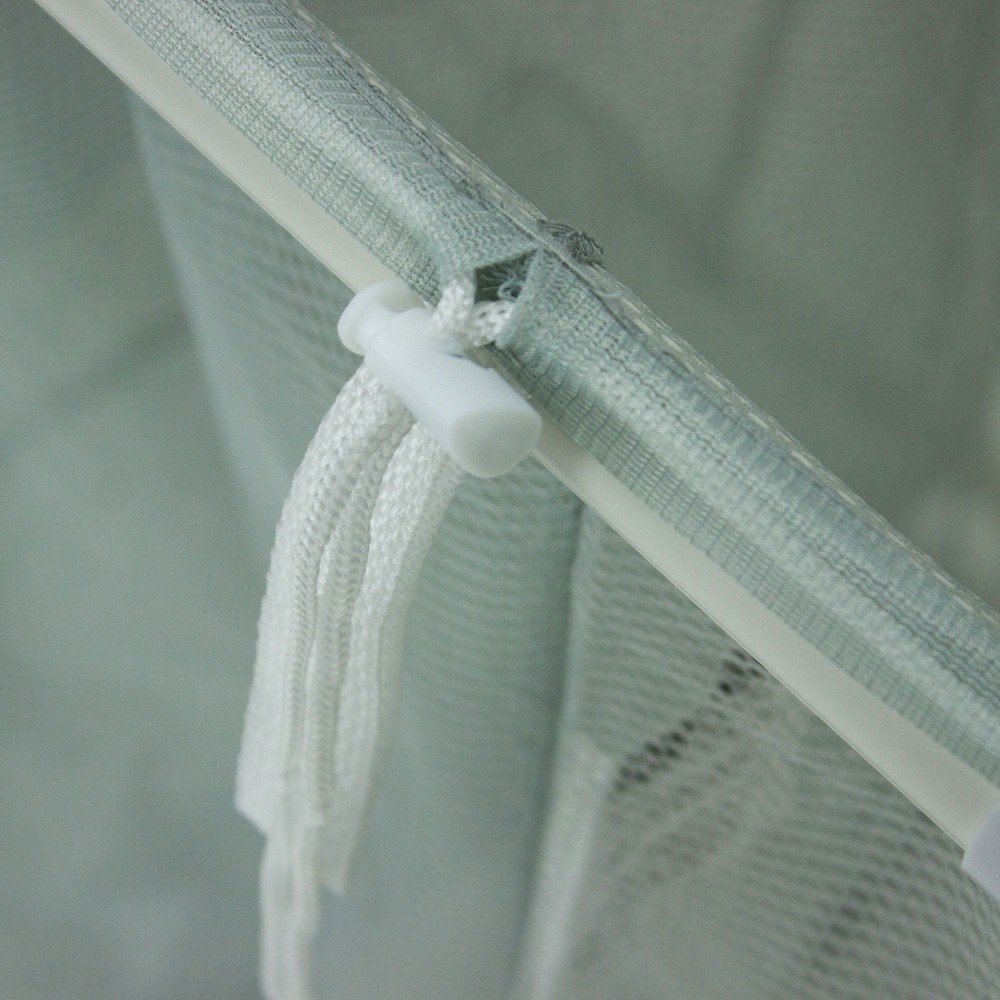 3 Bag Mesh Rolling Sorter Laundry Cart, Soft Silver