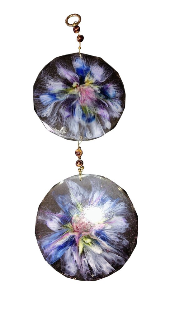 Handmade Resin Flower Wall Hanger