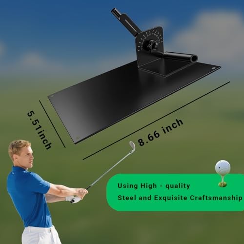 Golf Alignment Sticks System with Holder Angle Plate, Golf Trainer Aid