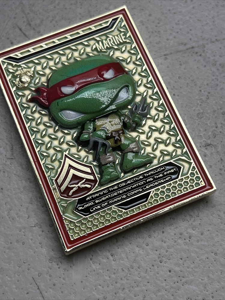 NINJA TURTLES MARINE CORPS COIN