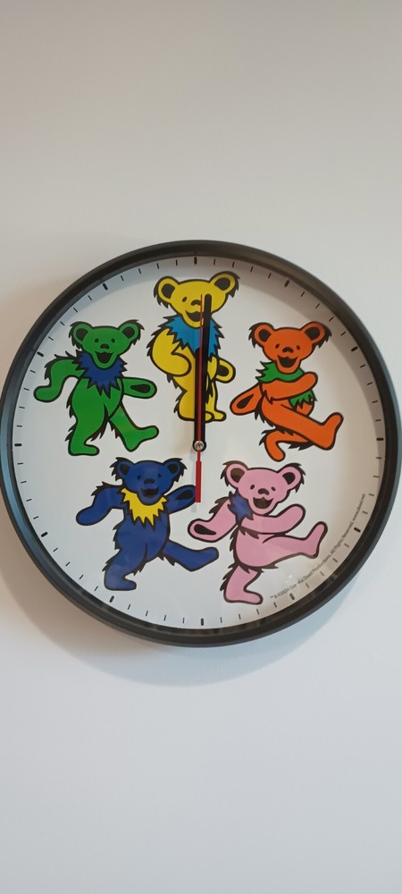 Grateful Dead Dancing Bears Clock