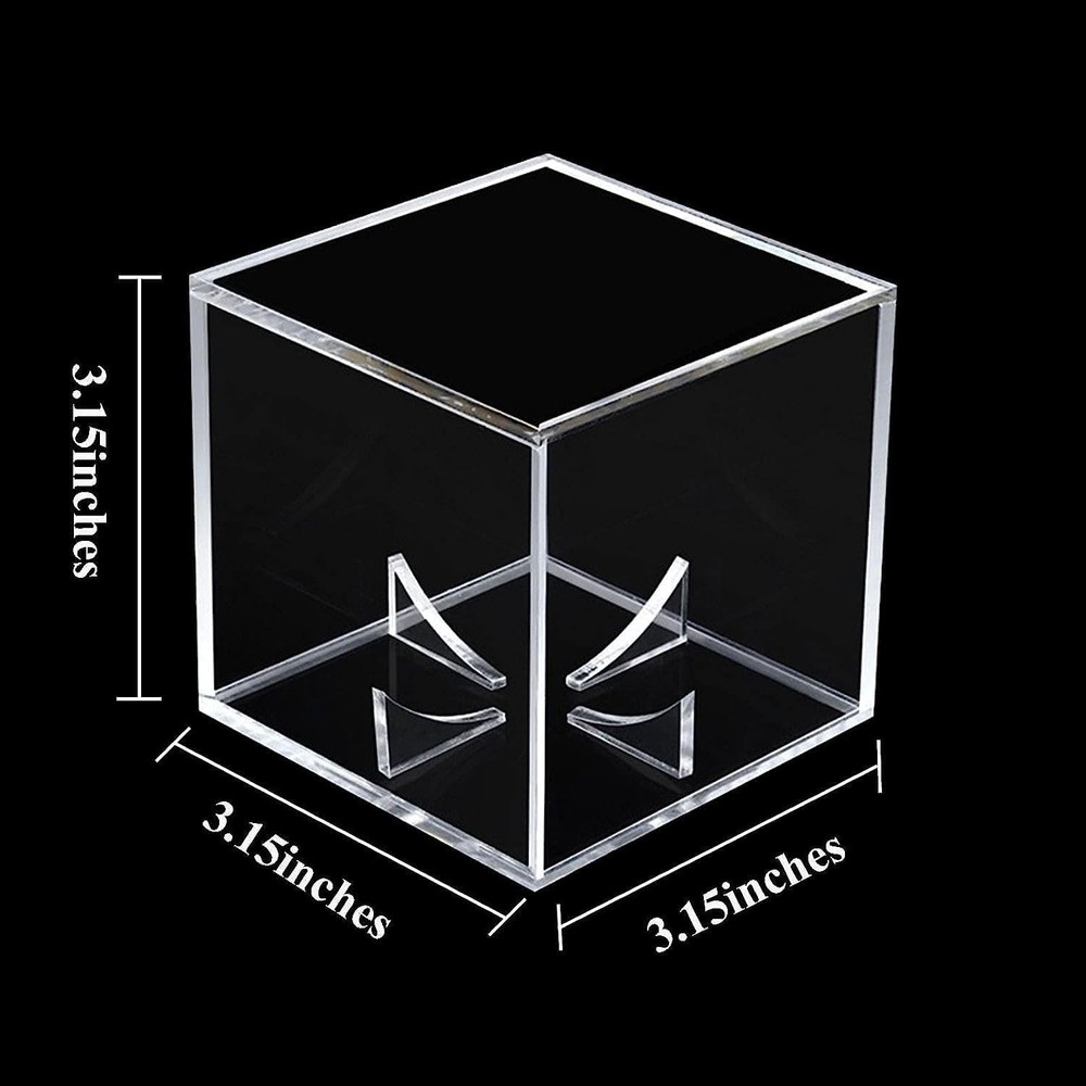 Baseball Display Case Uv Protected Acrylic Clear Baseball Holder Square Cube