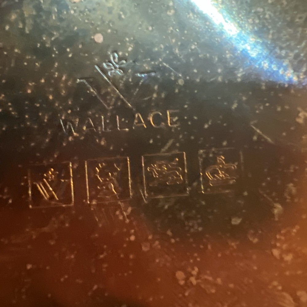 Wallace Silversmiths 15.5 in. Silver Plated Round Tray