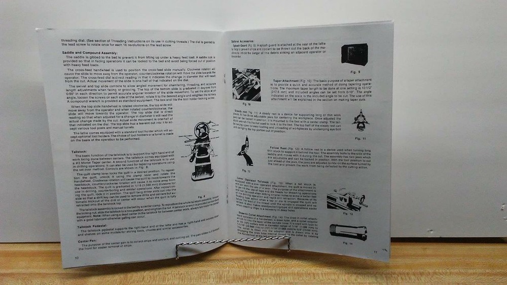 Powermatic 10” & 11” Lathe Operating Instructions Manual