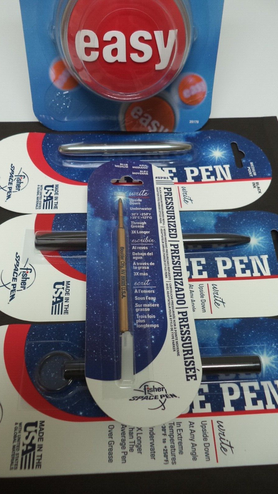 Fisher Space Pen Refill SPR1 Pressurized Cartridge BLACK Ink MEDIUM Point REFIL