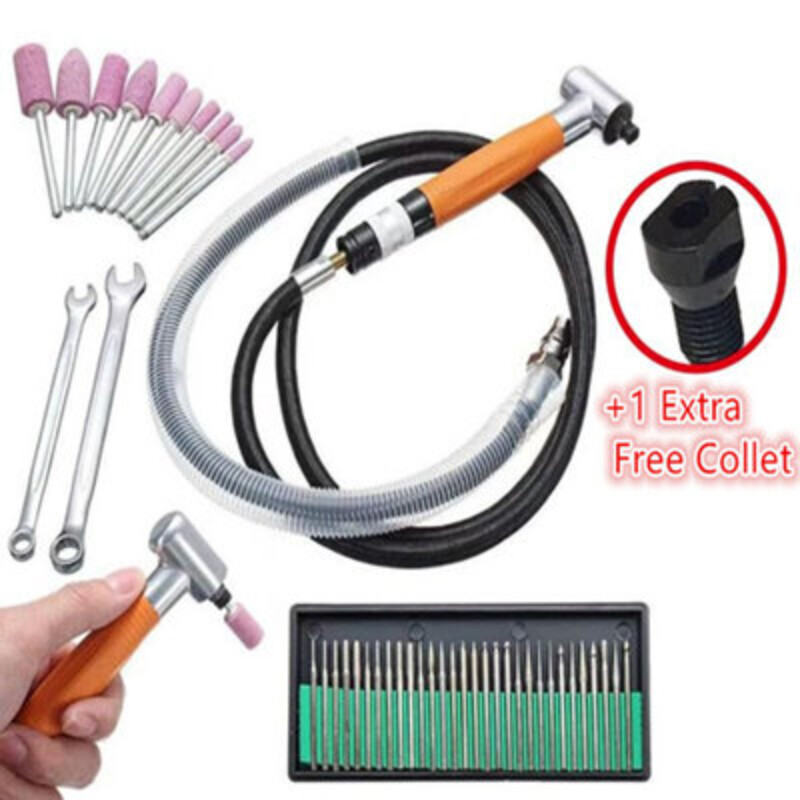 Air Grinder Pneumatic Micro Grinder Grinding Polishing Tool Set Grinding Tools