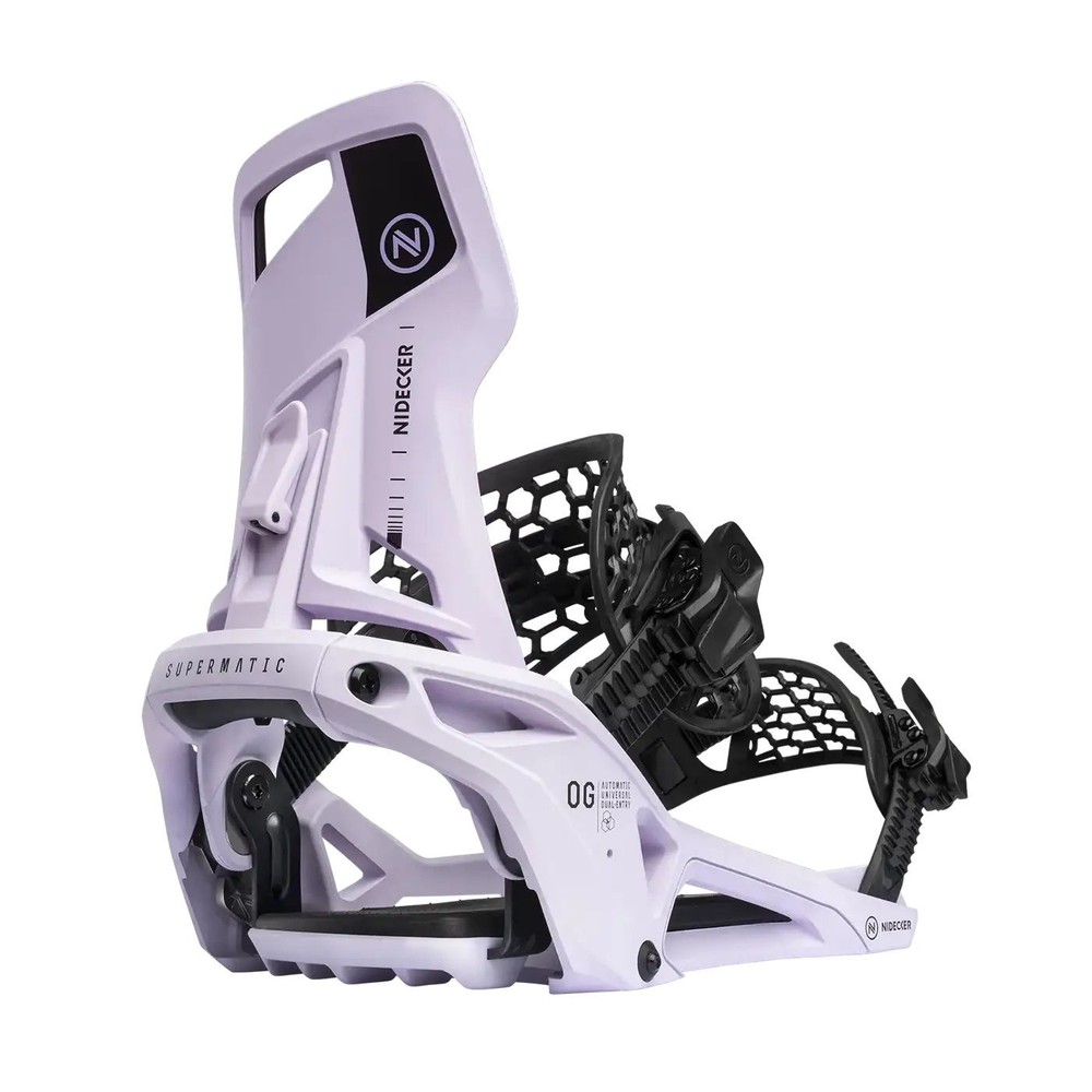 Nidecker OG Supermatic Snowboard Bindings, Heather, X-Large