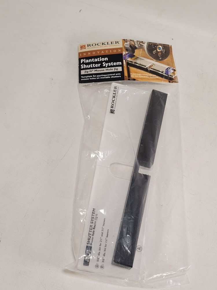 Rockler Plantation Shutter System Mouse Hole Router Jig-it