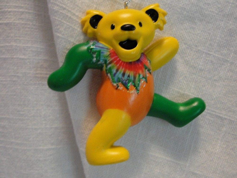 GRATEFUL DEAD DANCING BEAR ORNAMENT 3" RASTA BEAR