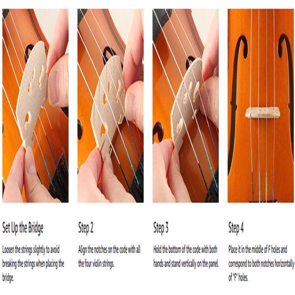 4/4 Retro Style Cello Case Bow Rosin