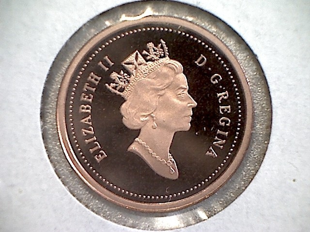 2003 Canadian Uncirculated Proof one cent coin