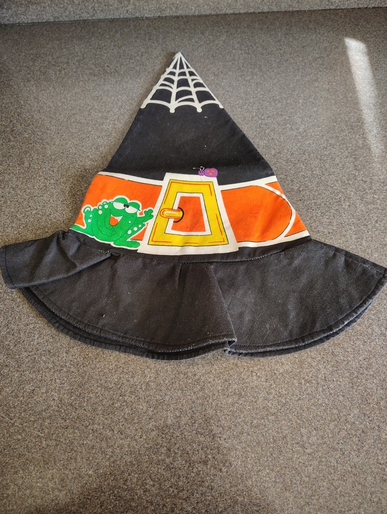 Vintage Halloween Fabric Witch Hat