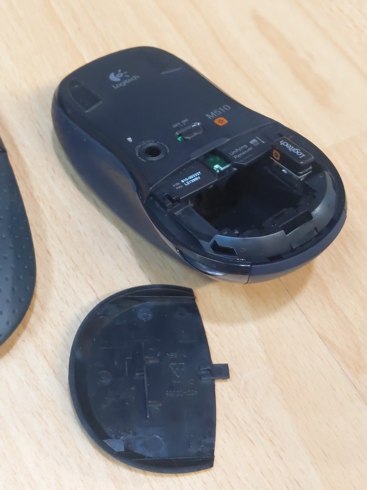Logitech Wireless Wave Keyboard K350 & Mouse Set, M510 Mouse + USB Dongle F