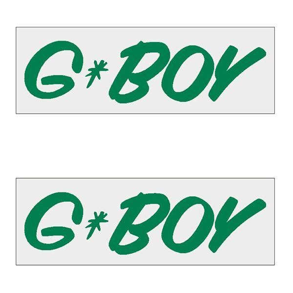G-BOY Script - GREEN Horizontal decal pair