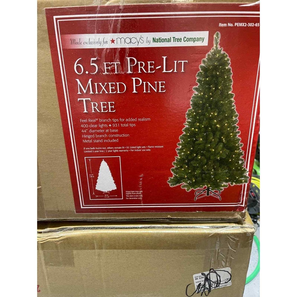 National Tree Company 6.5 ft. Pre-lit Artificial Mixed Pine Tree