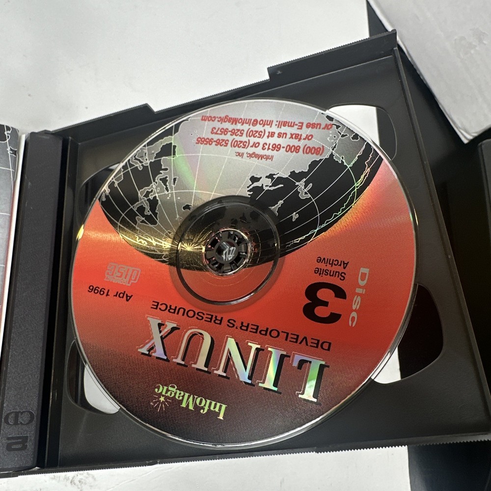 Linux Developer's Resource Infomagic KNIGHT 6 CD Set Red Hat Slackware Kernel